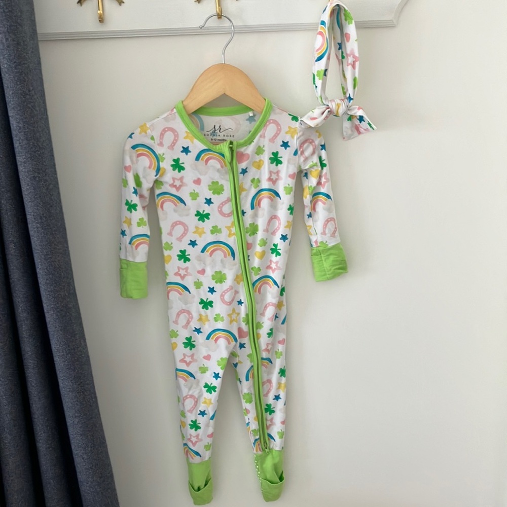 Rainbow and Clover Kids One Piece